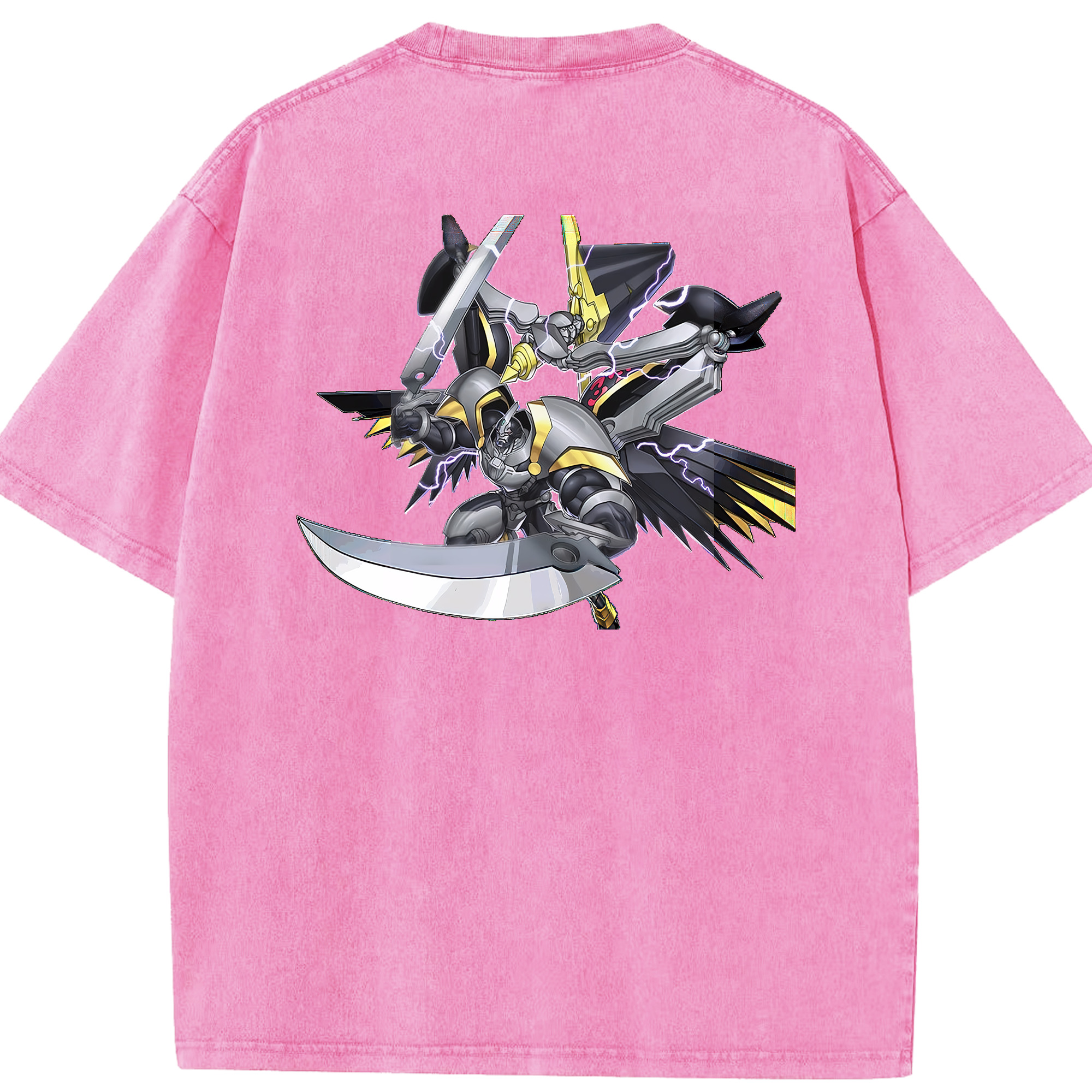 （画像用） 遊☆戯☆王 Yu-Gi-Oh! 綿100% ヴィンテージ風 半袖Tシャツ（背面プリント）